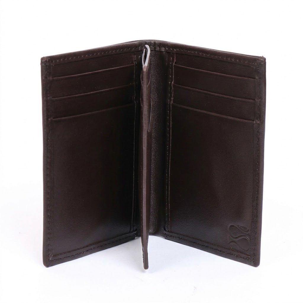 Sentry Dark Brown Vertical Cardholder