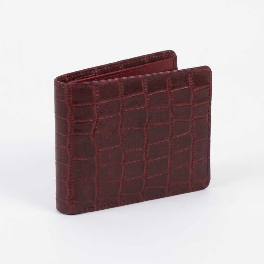 Crown Croc Crimson Bifold