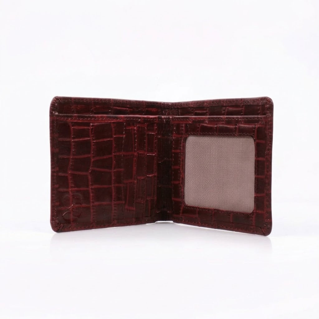 Crown Croc Crimson Bifold