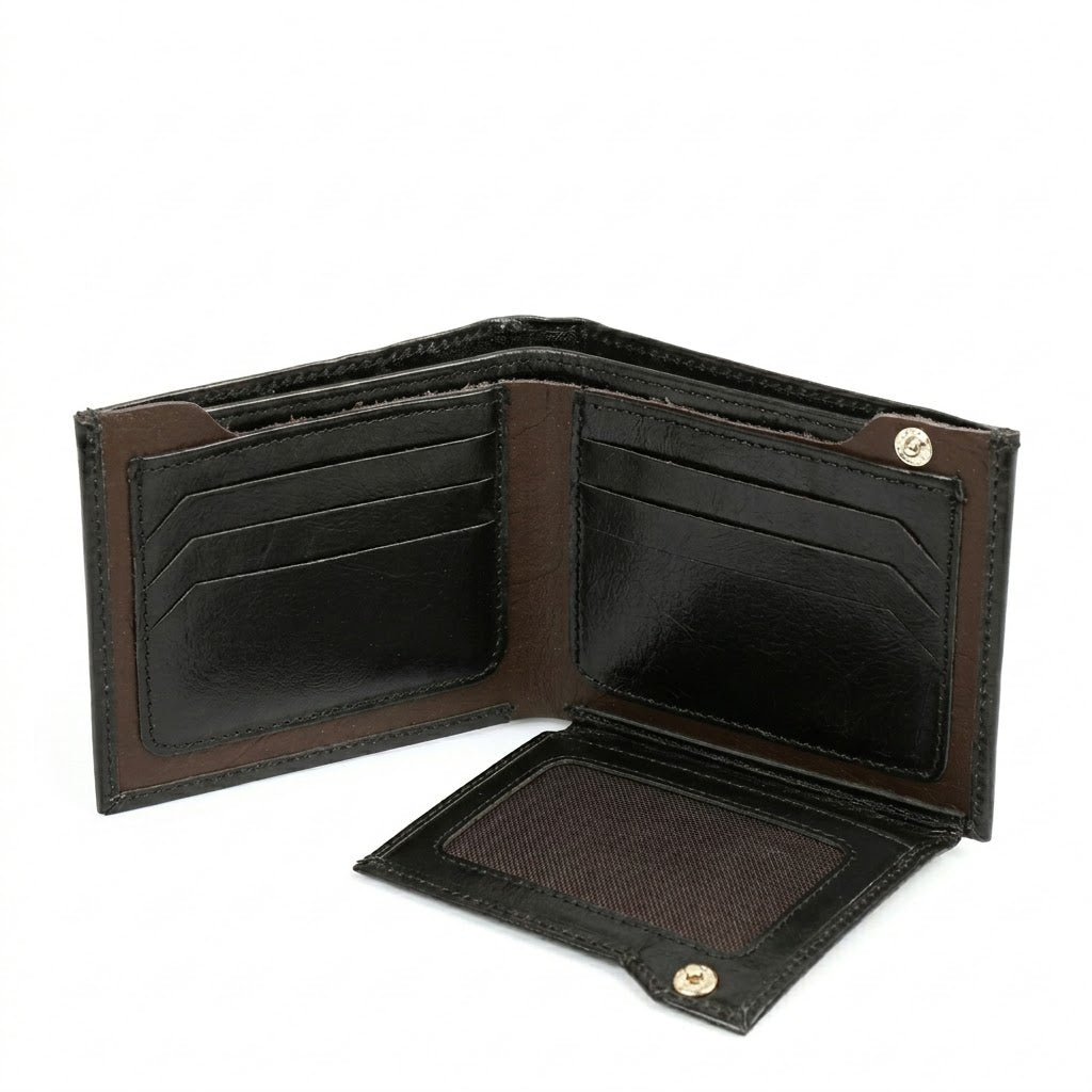Snap Passcase Black Bifold