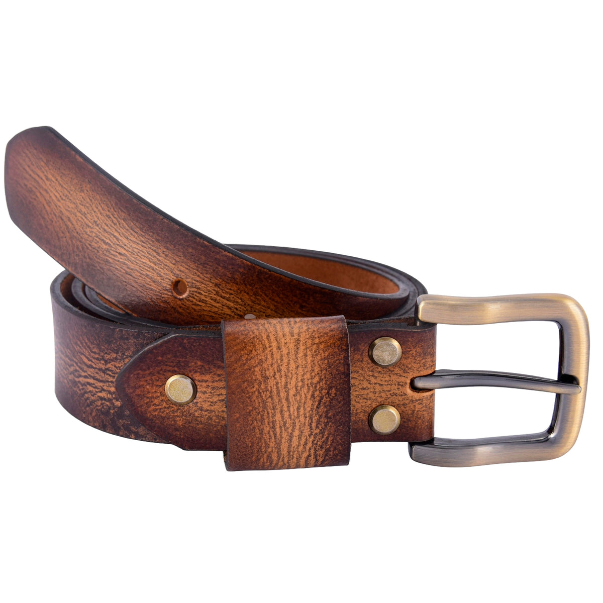 Apex Antique Beige Vintage Leather Belt