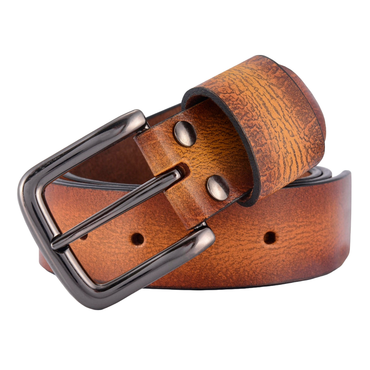 Apex Burnt Gold Vintage Leather Belt