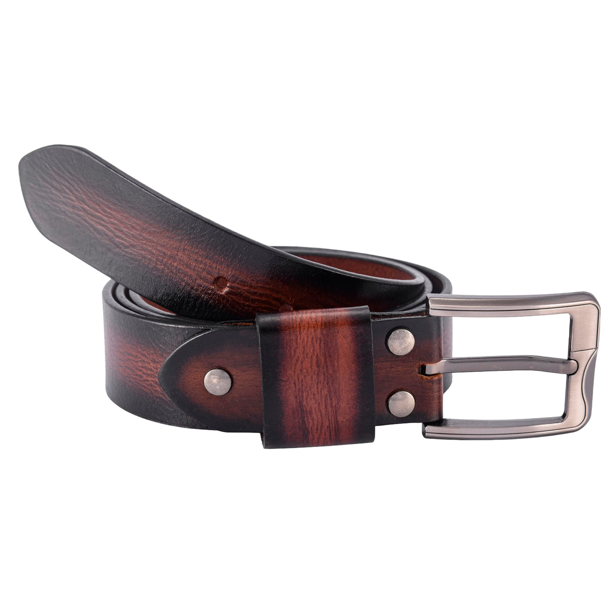 Apex Burnt Maroon Vintage Leather Belt