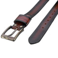 Apex Burnt Maroon Vintage Leather Belt