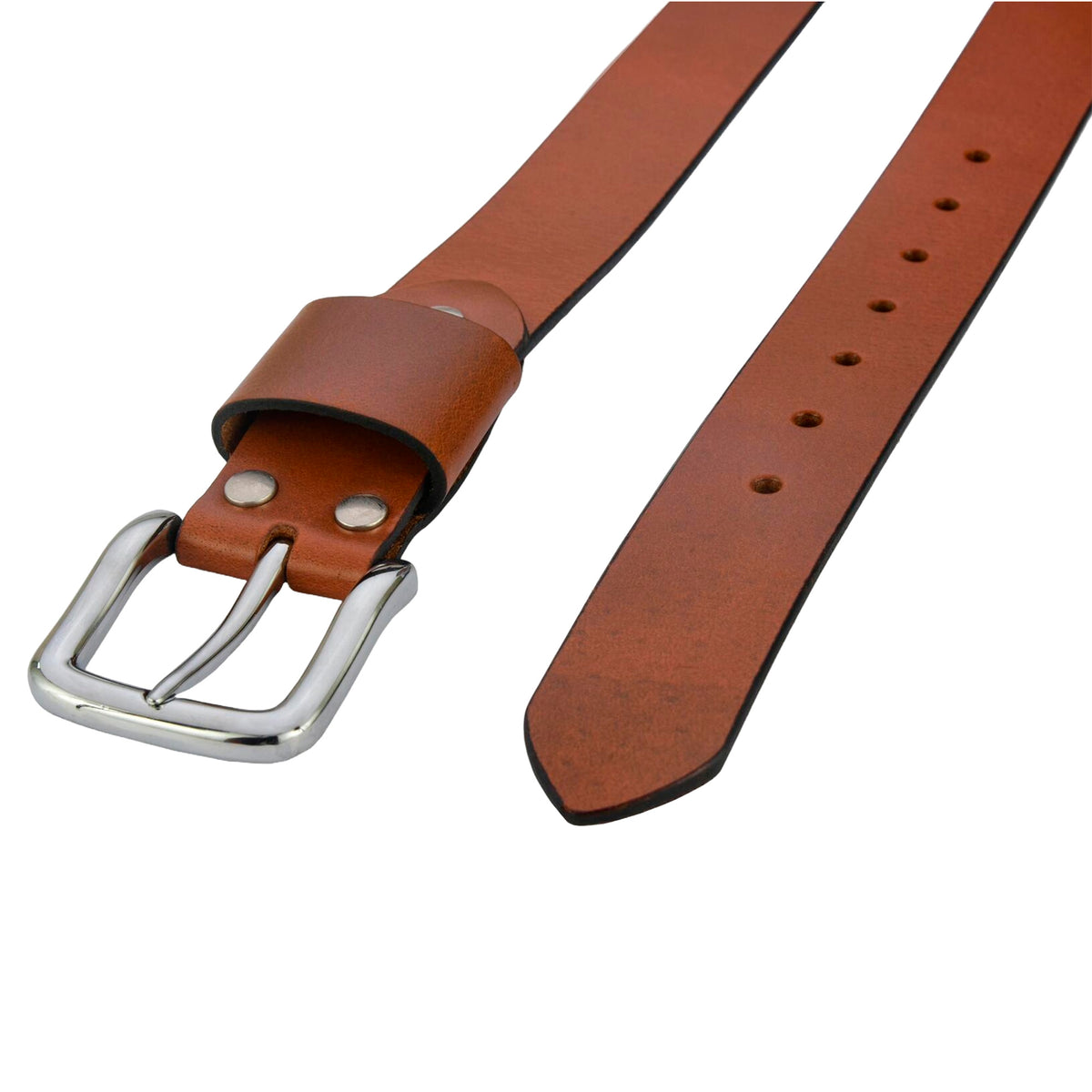 Apex Burnt Orange Leather Belt