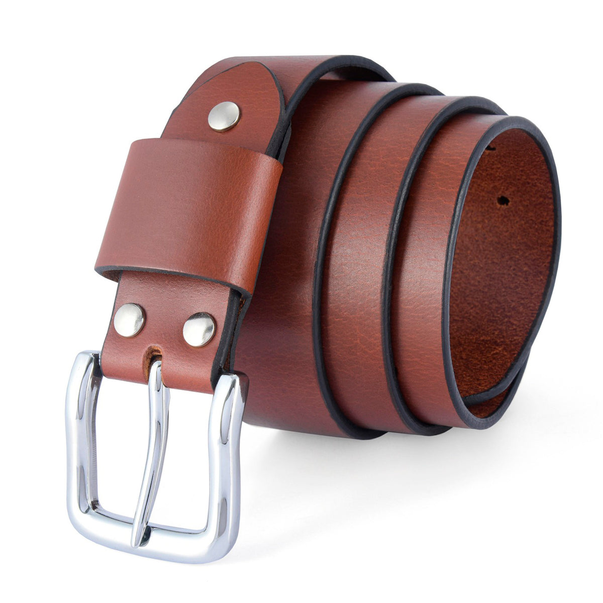 Apex Red-Brown Leather Belt