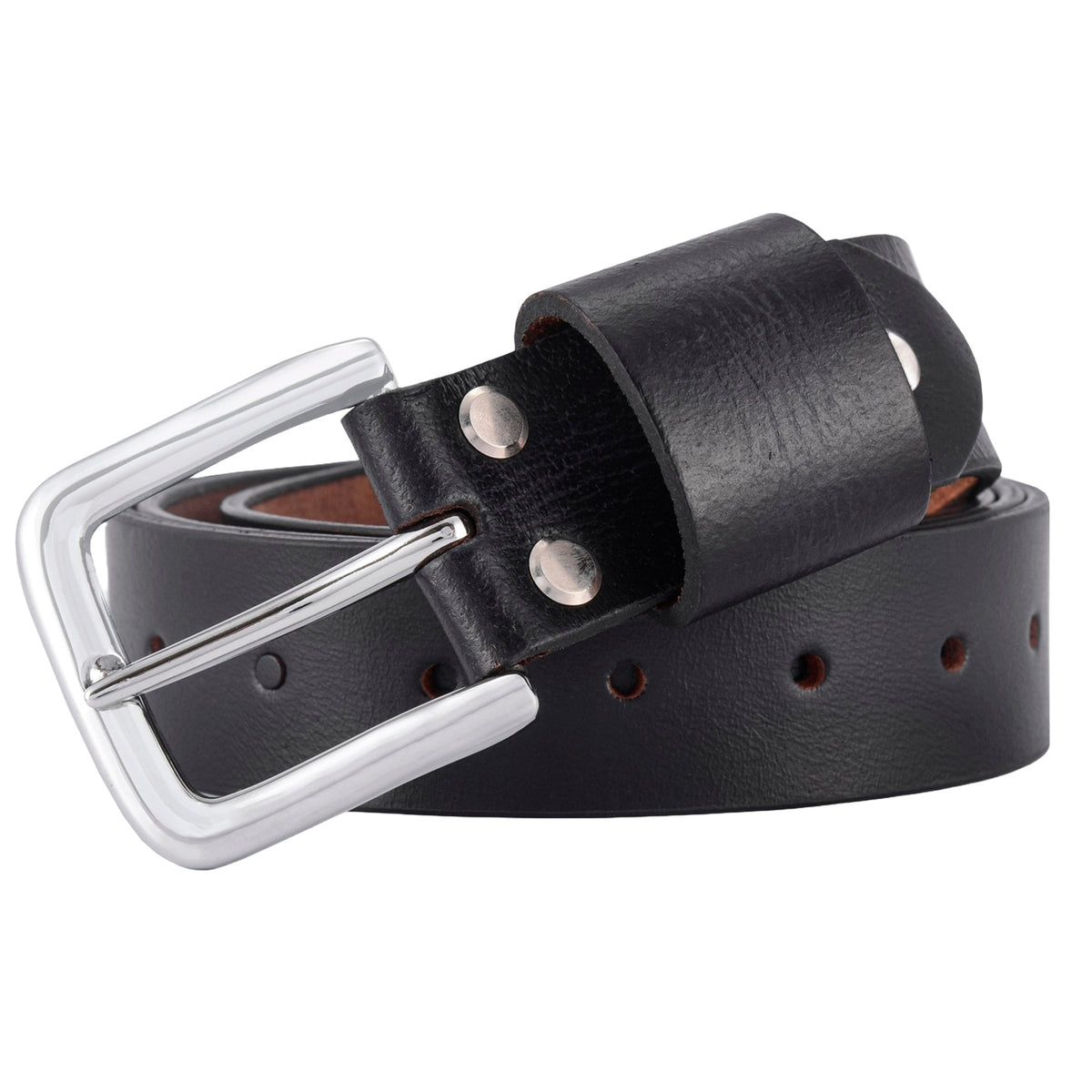 Apex Royal Blue-Black Tone Leather Belt