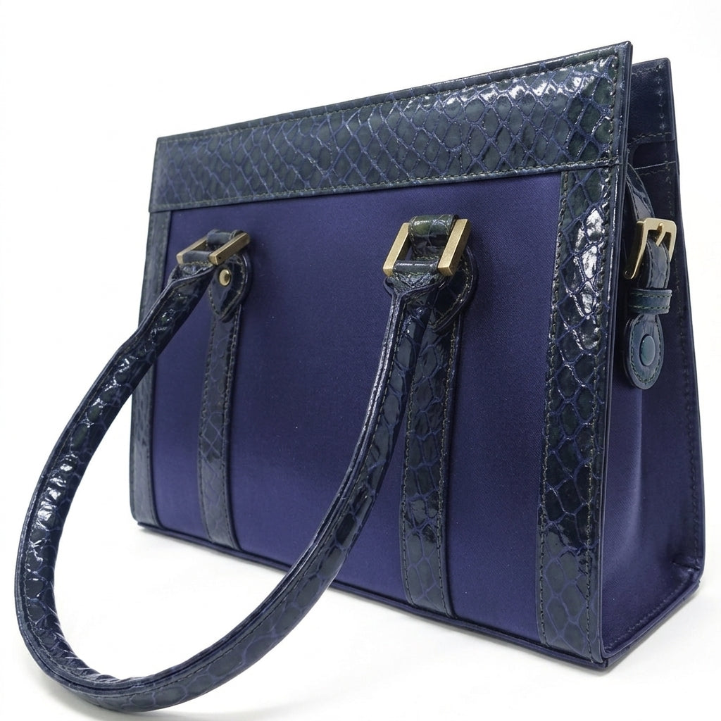 Cobalt Croc Regent Tote