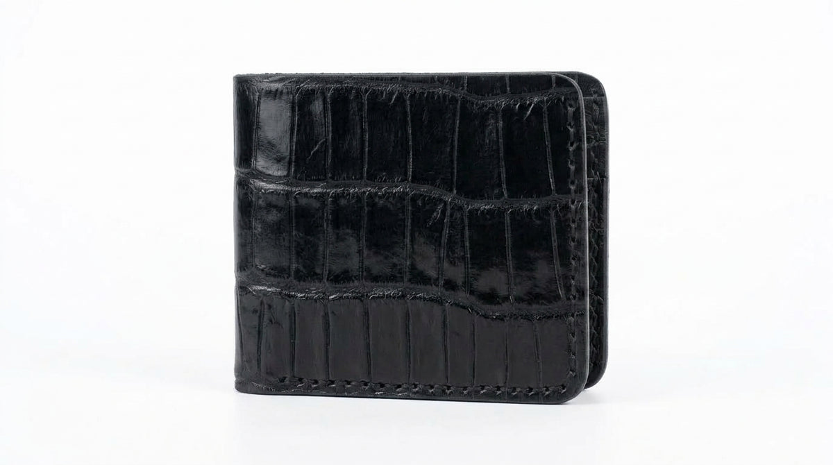 Noir Croc Bifold