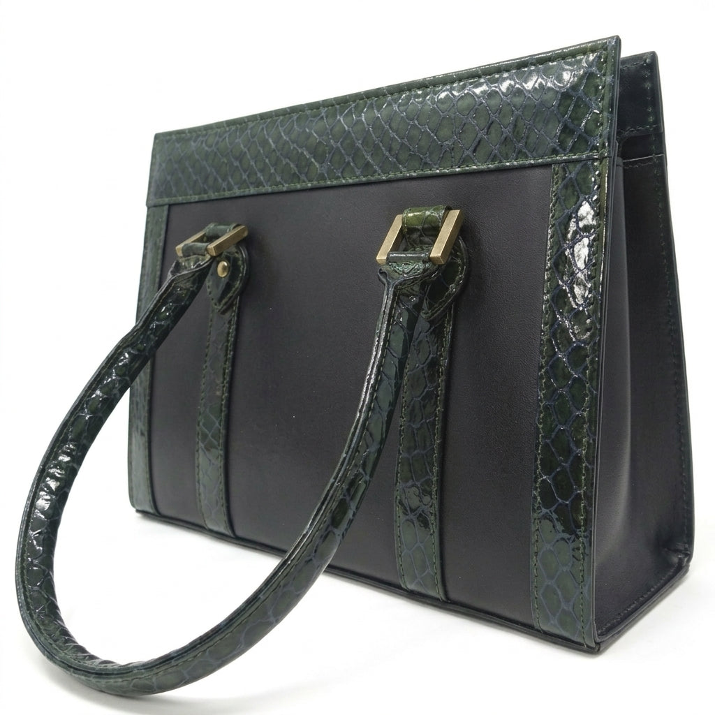 Emerald Croc Regent Tote