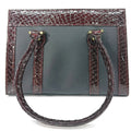 Noir Croc Regent Tote