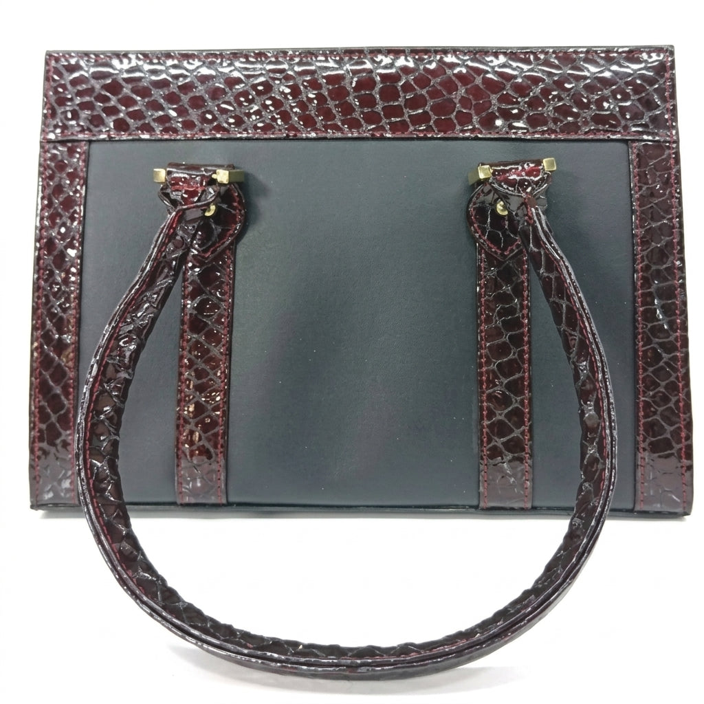 Noir Croc Regent Tote