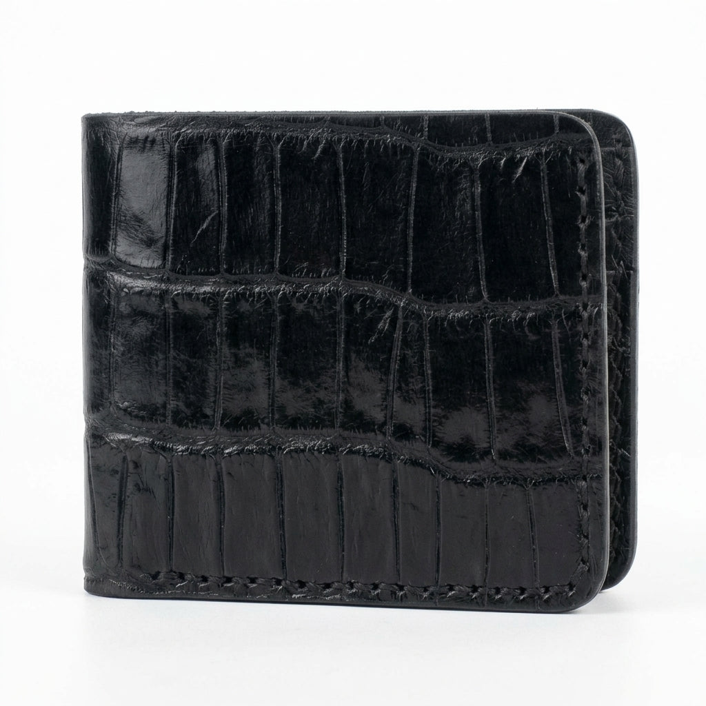 Noir Croc Bifold