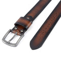Apex Sun-Wood Brown Leather Belt