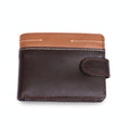 Haven Dark Brown & Tan Tab Bifold