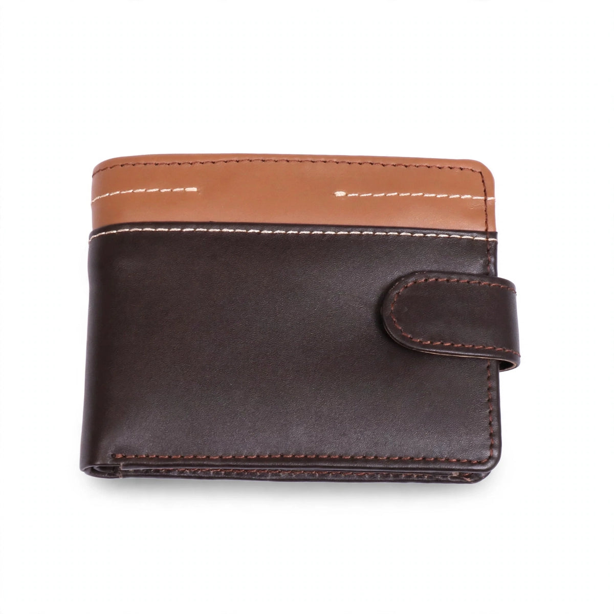 Haven Dark Brown & Tan Tab Bifold
