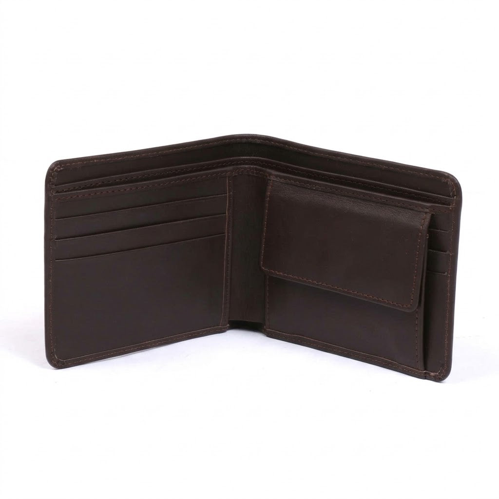 Crest Pocket Dark Brown Bifold