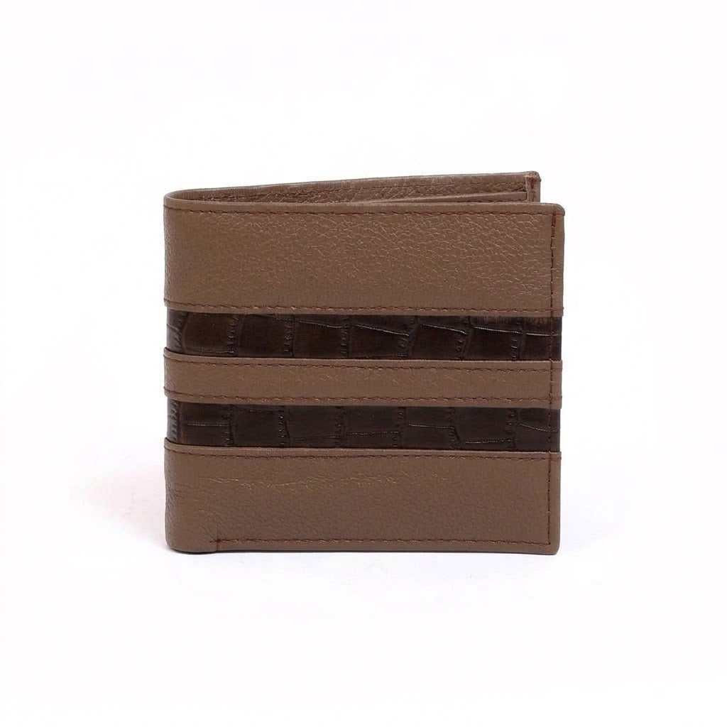 Strata Croc Mocha Bifold