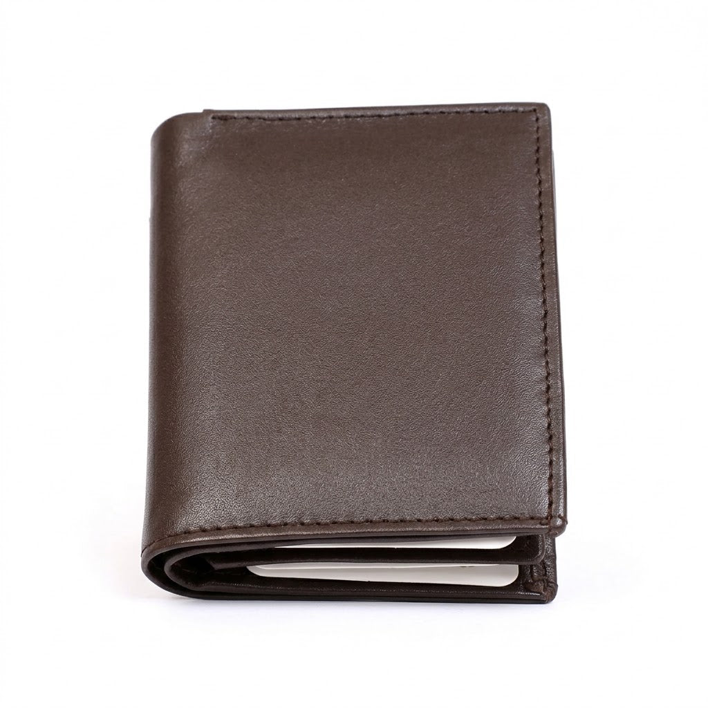Sentry Dark Brown Vertical Cardholder