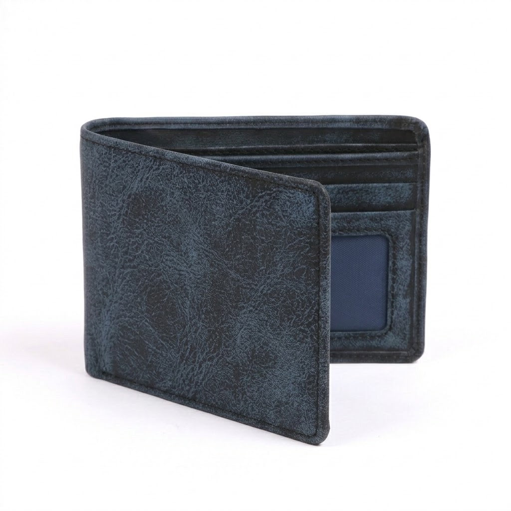 Aura Navy Distress Bifold